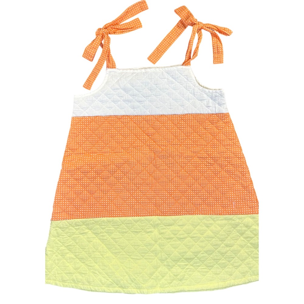 The Beaufort Bonnet Company Quilted Candy Corn Dress Halloween Costume
